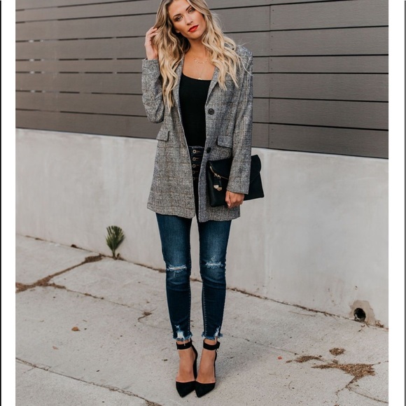 🖤HP🖤 x2 FRANKLYN Plaid Blazer - Picture 3 of 8